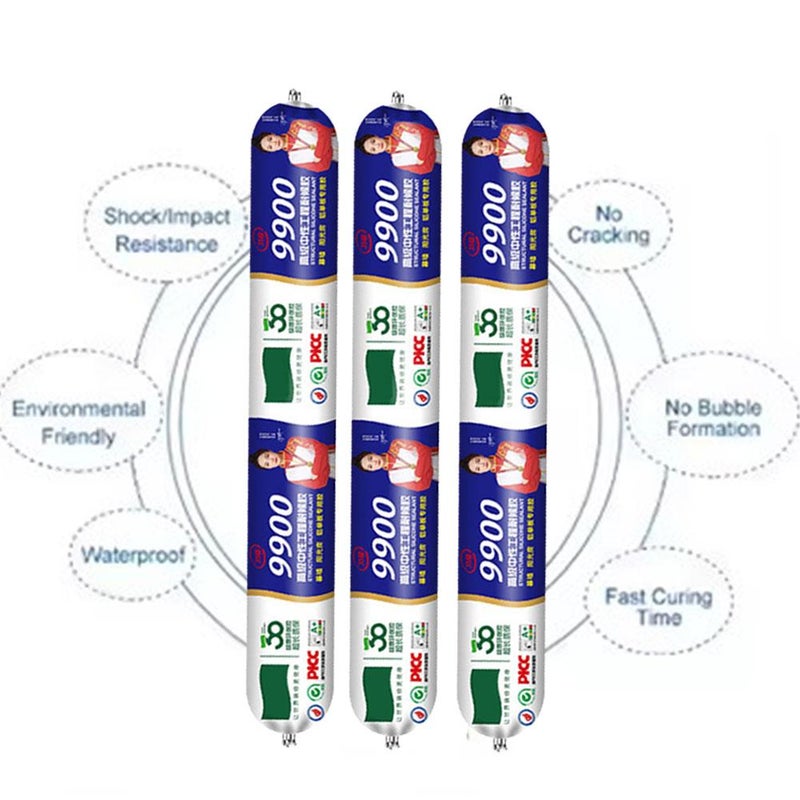 9900 Silicon Waterproof Sealant, Permanent Solution for Roof & Wall Cracks, Sealant Heat Resistant Caulking, Tear and Stretch Resistance Caulk & Seal Silicone sealant  (Black 750G) - Image 5
